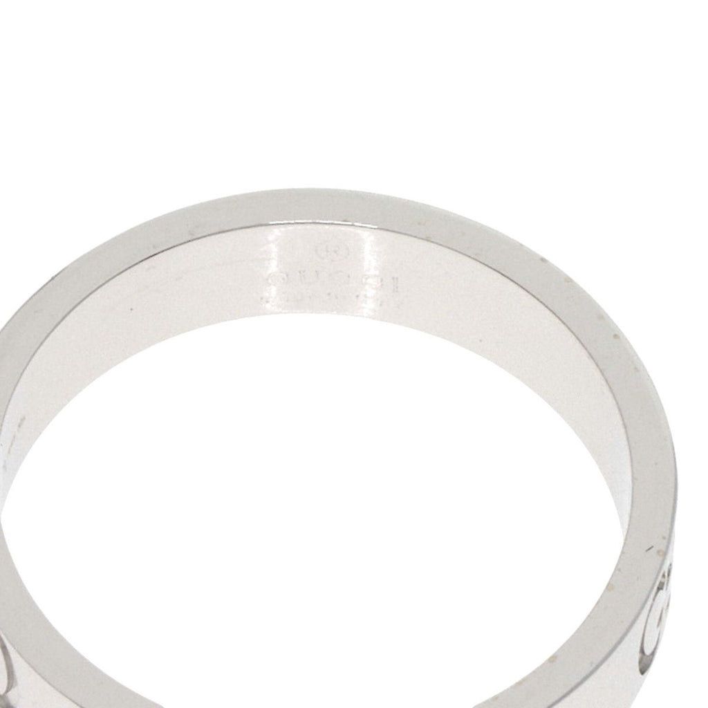 Gucci Icon White Gold (18K) Band Ring (Pre-Owned)