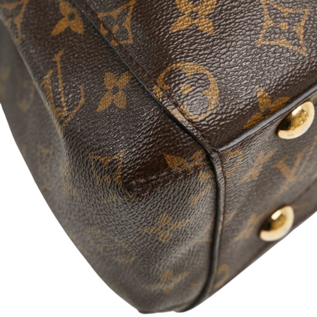 Louis Vuitton Monogram Brown Pvc Leather Handbag Shoulder Bag