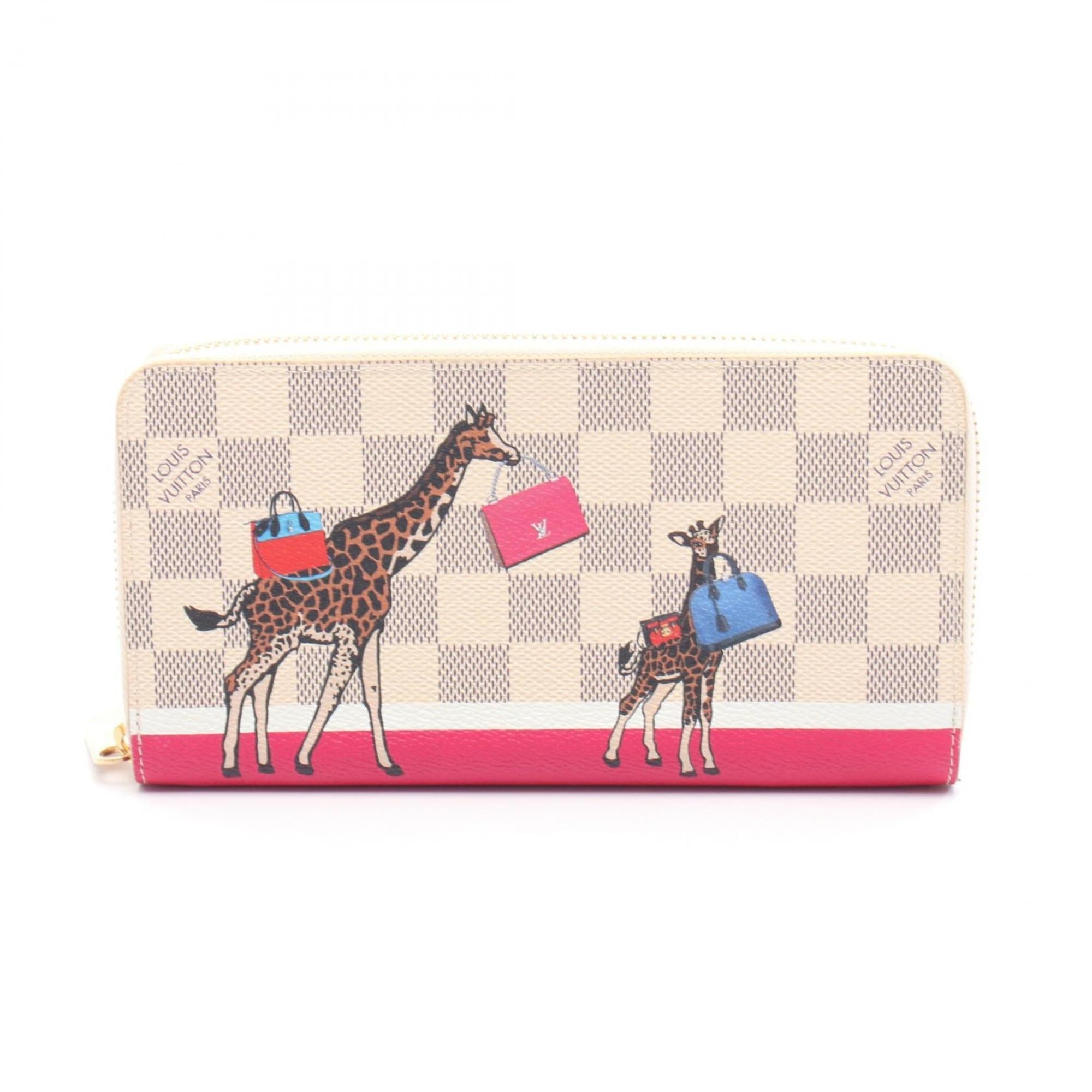 Louis Vuitton Multicolor Multi-Color White Pvc Damier Azur Long Wallet