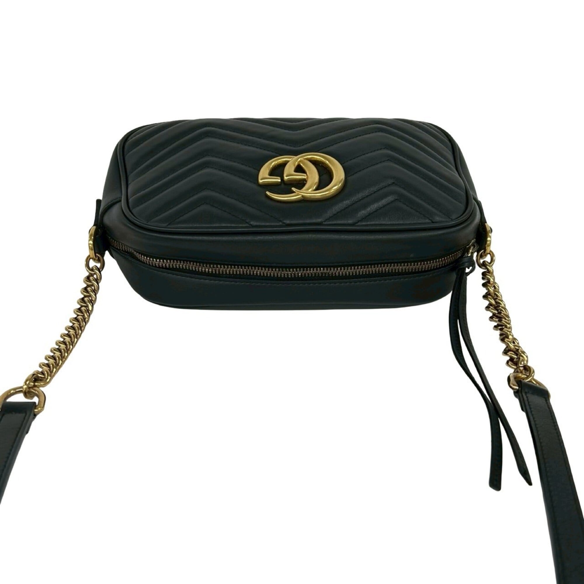 Gucci Black Leather Shoulder Bag (Pre-Owned)