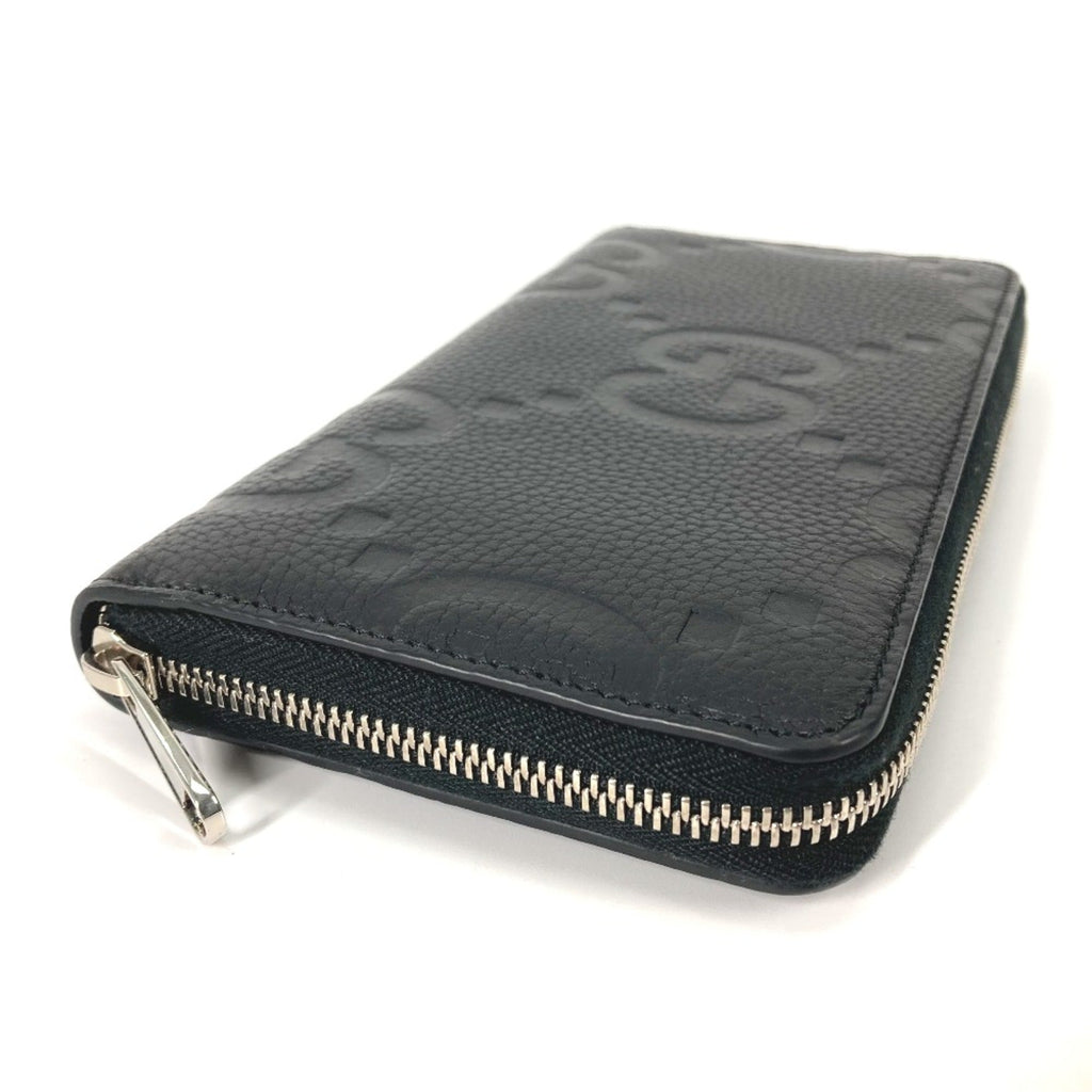 Gucci Black Leather Long Wallet (Bi-Fold) (Pre-Owned)