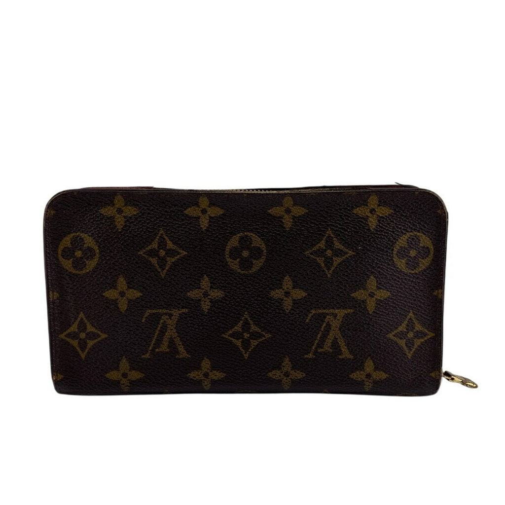 Louis Vuitton Monogram Brown Leather Long Wallet