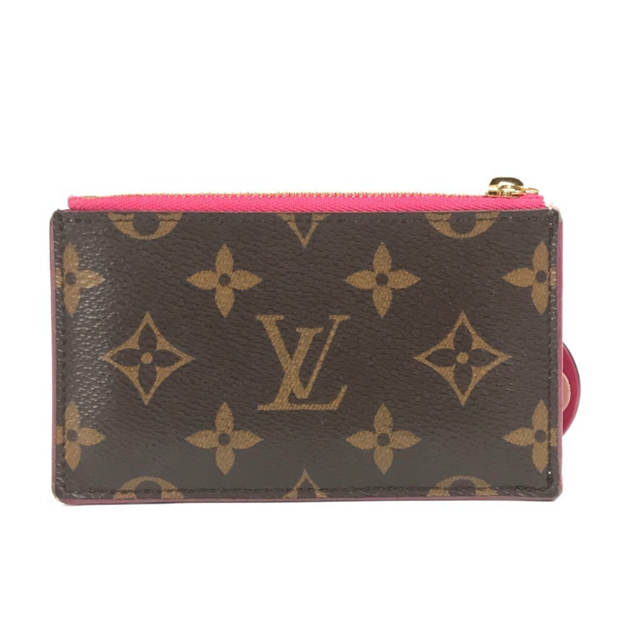 Louis Vuitton Brown Monogram Pink Monogram Coin Purse/Coin Case