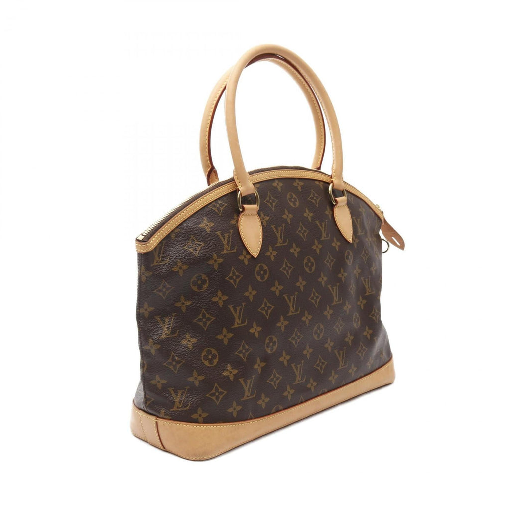 Louis Vuitton Brown Coated Canvas Leather Tote Bag