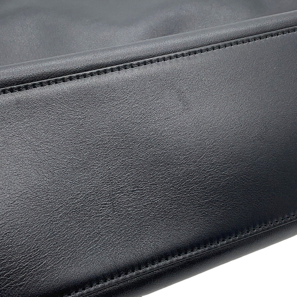 Gucci Black Leather Handbag Tote Bag (Pre-Owned)