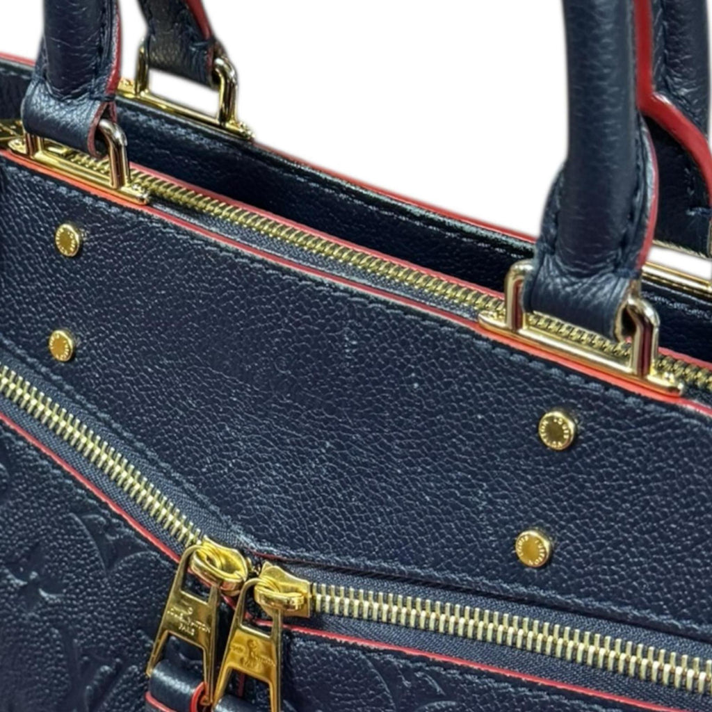 Louis Vuitton Marine Rouge Navy Monogram Empreinte Shoulder Bag