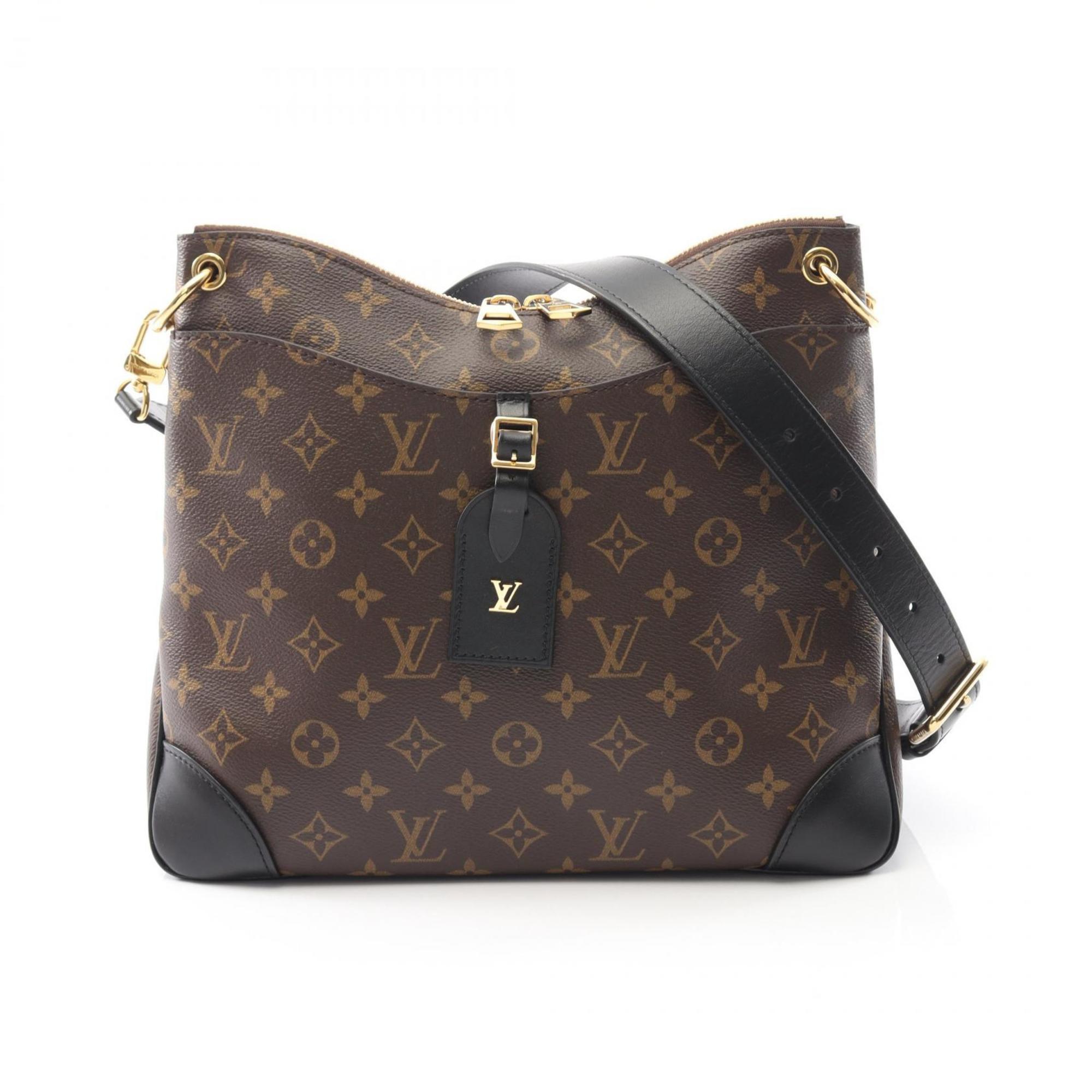 Louis Vuitton Black Brown Monogram Noir Coated Canvas Leather Shoulder Bag
