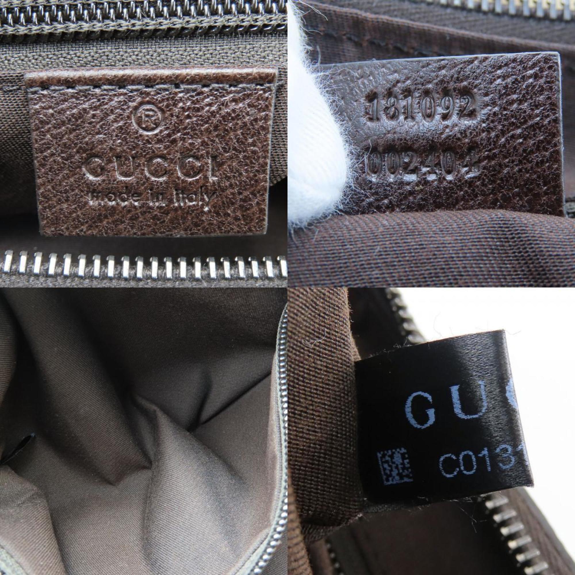 Gucci Gg Canvas Beige Brown Gg Canvas Shoulder Bag (Pre-Owned)