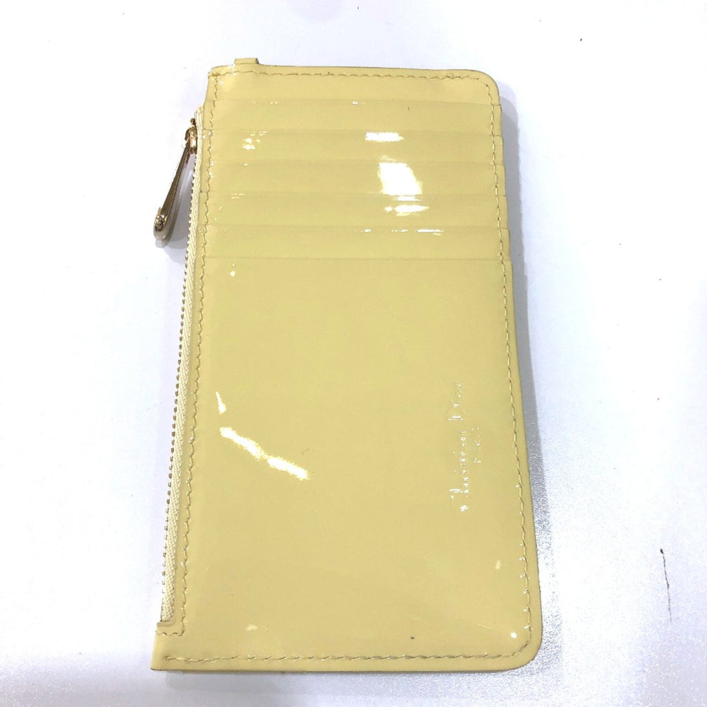 Christian Dior Beige Patent Leather Coin Purse/Coin Case (Pre-Owned)