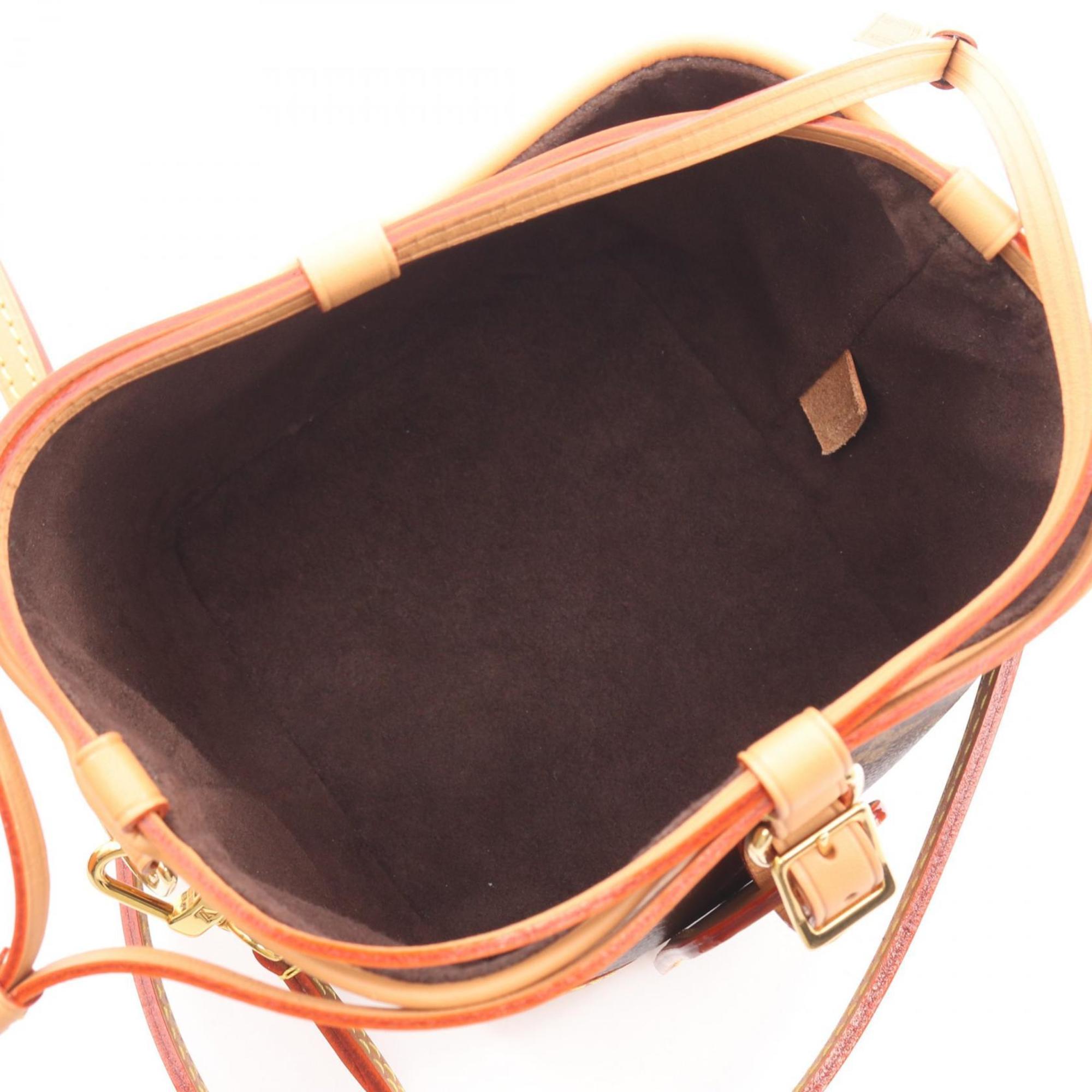 Louis Vuitton Brown Coated Canvas Leather Monogram Handbag Shoulder Bag