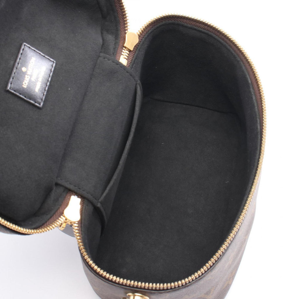 Louis Vuitton Black Brown Pvc Leather Handbag