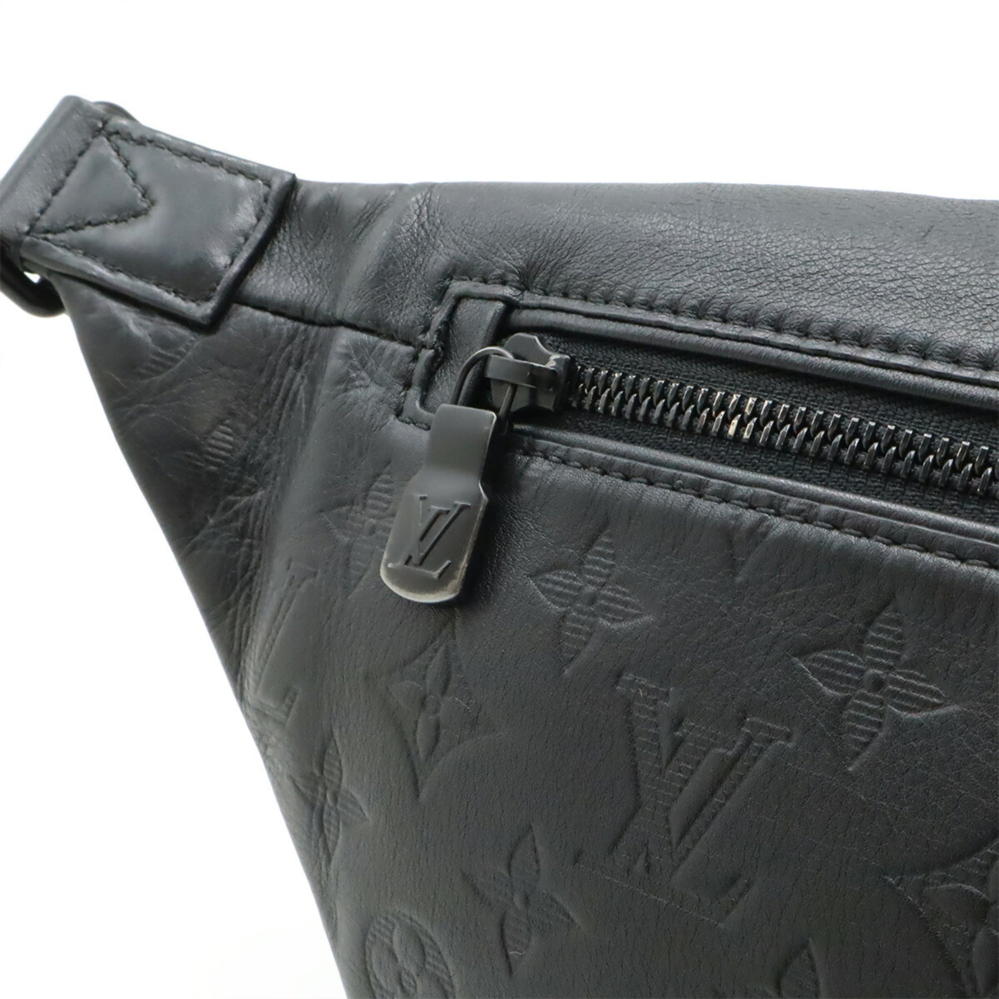 Louis Vuitton Black Noir Monogram Shadow Fanny Pack