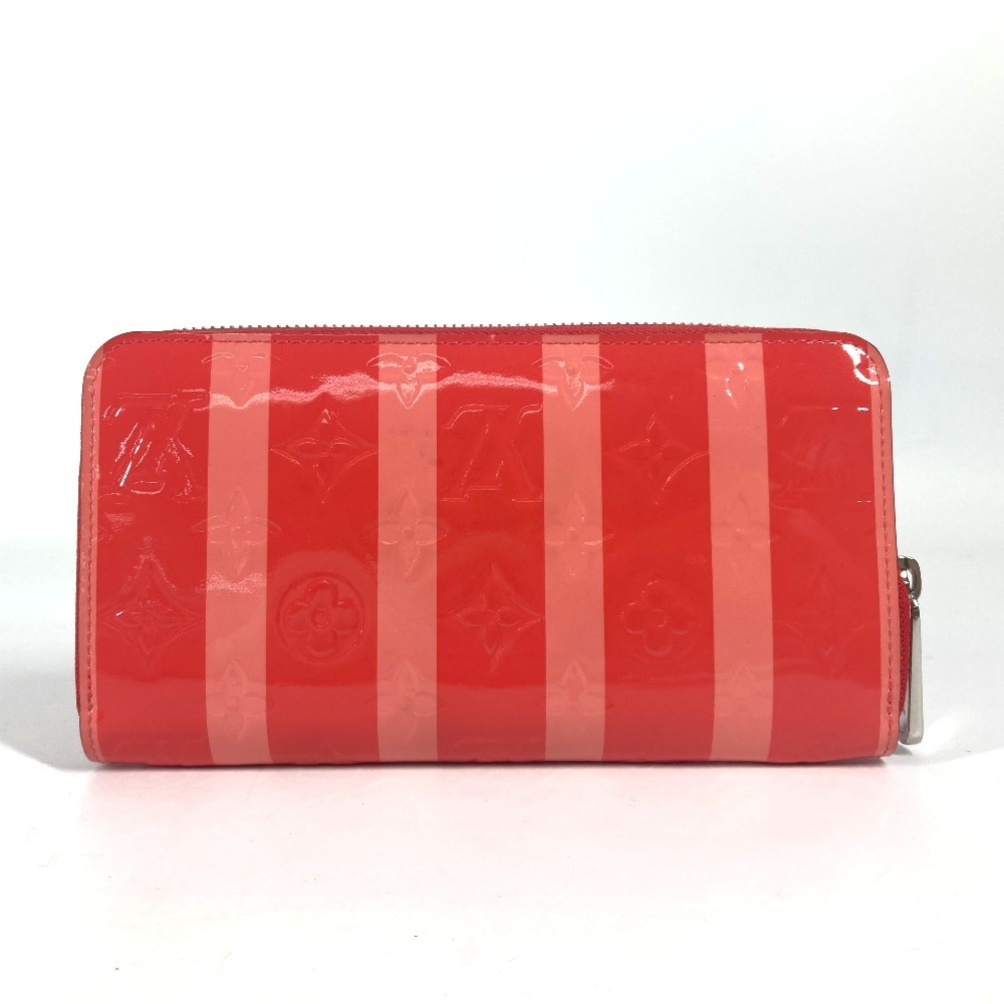 Louis Vuitton Pink Poppy Petal Monogram Vernis Rayures Long Wallet