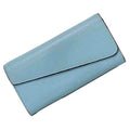 Christian Dior Light Blue Leather Long Wallet (Bi-Fold) (Pre-Owned)