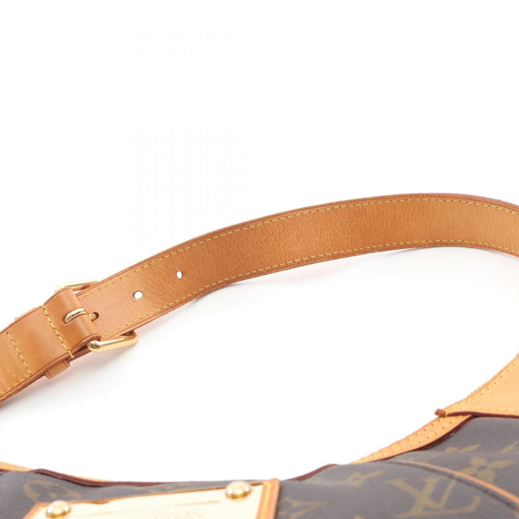 Louis Vuitton Brown Coated Canvas Leather Shoulder Bag