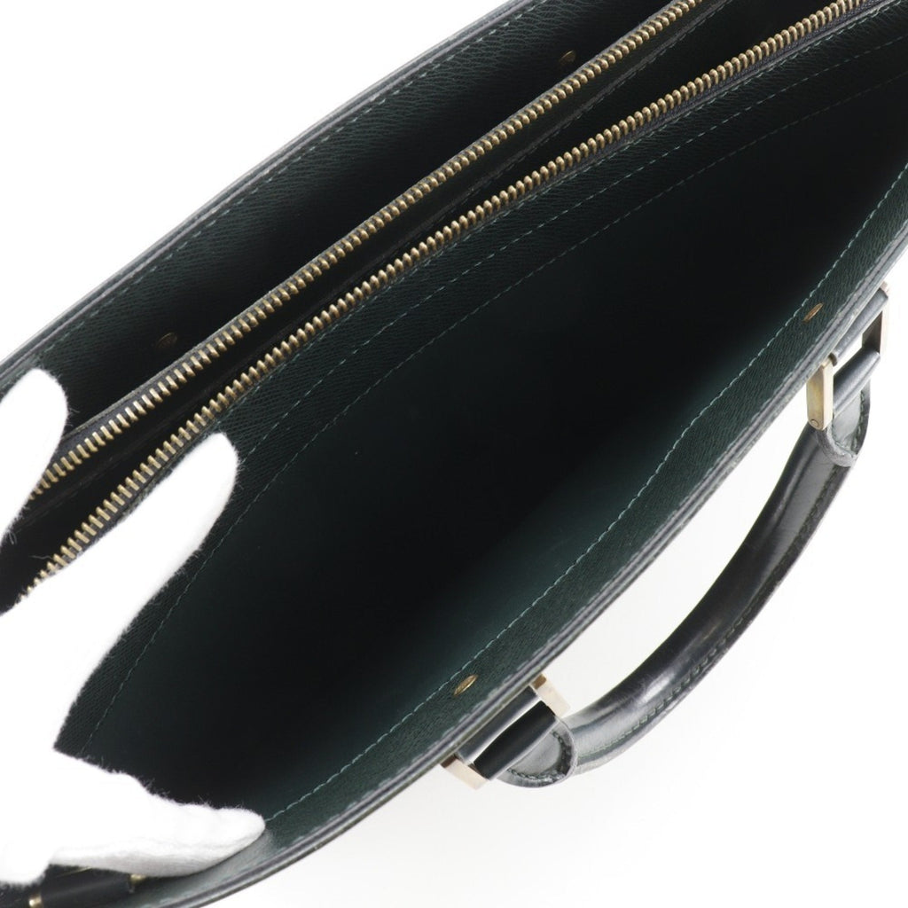 Louis Vuitton Episea Green Taiga Leather Briefcase