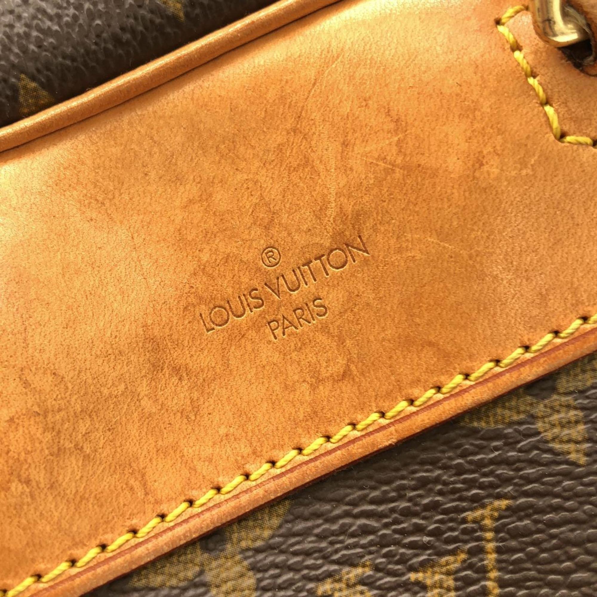 Louis Vuitton Marron Coated Canvas Handbag