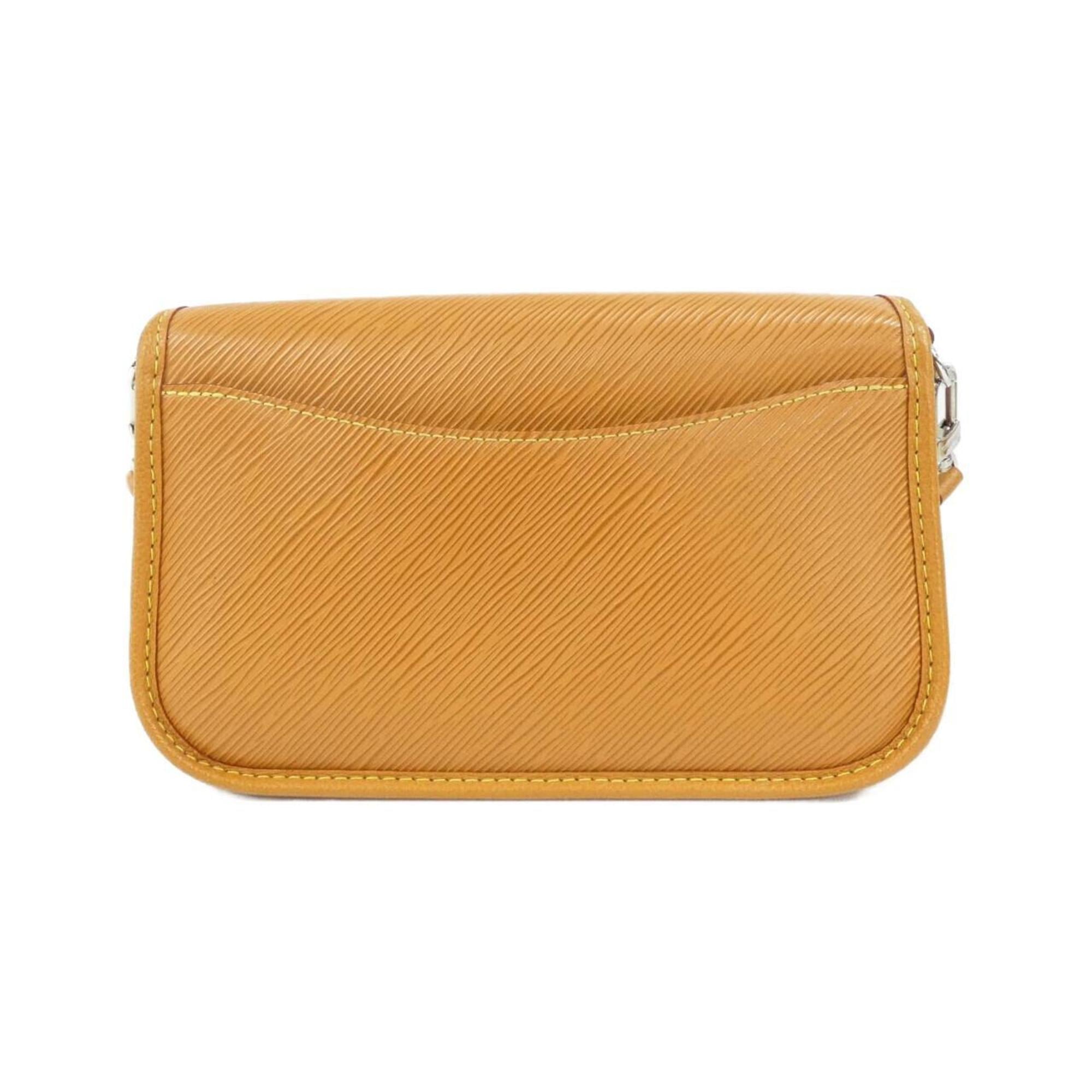Louis Vuitton Gold Brown Gold Orange Leather Shoulder Bag