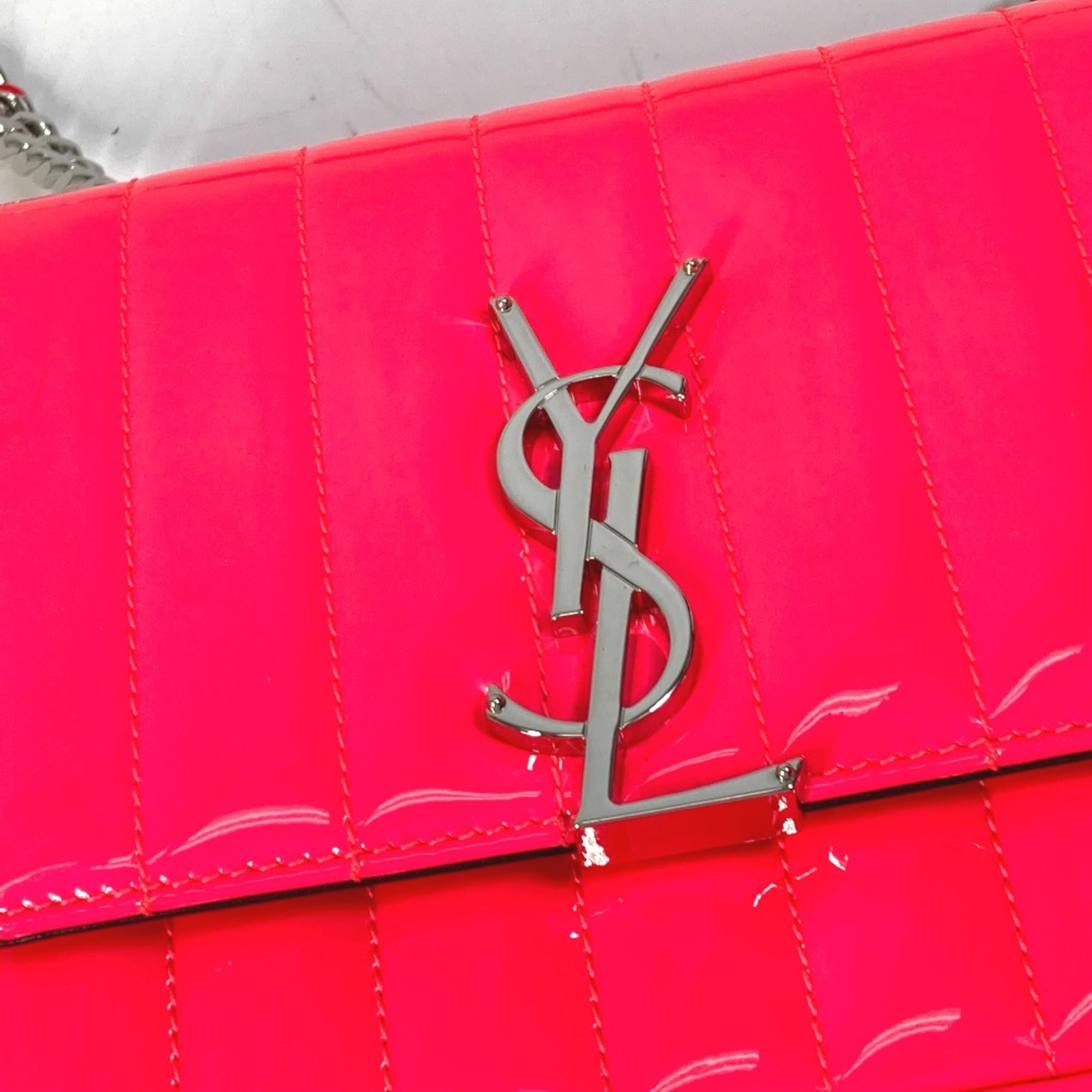 Saint Laurent Pink Leather Shoulder Bag (Pre-Owned)