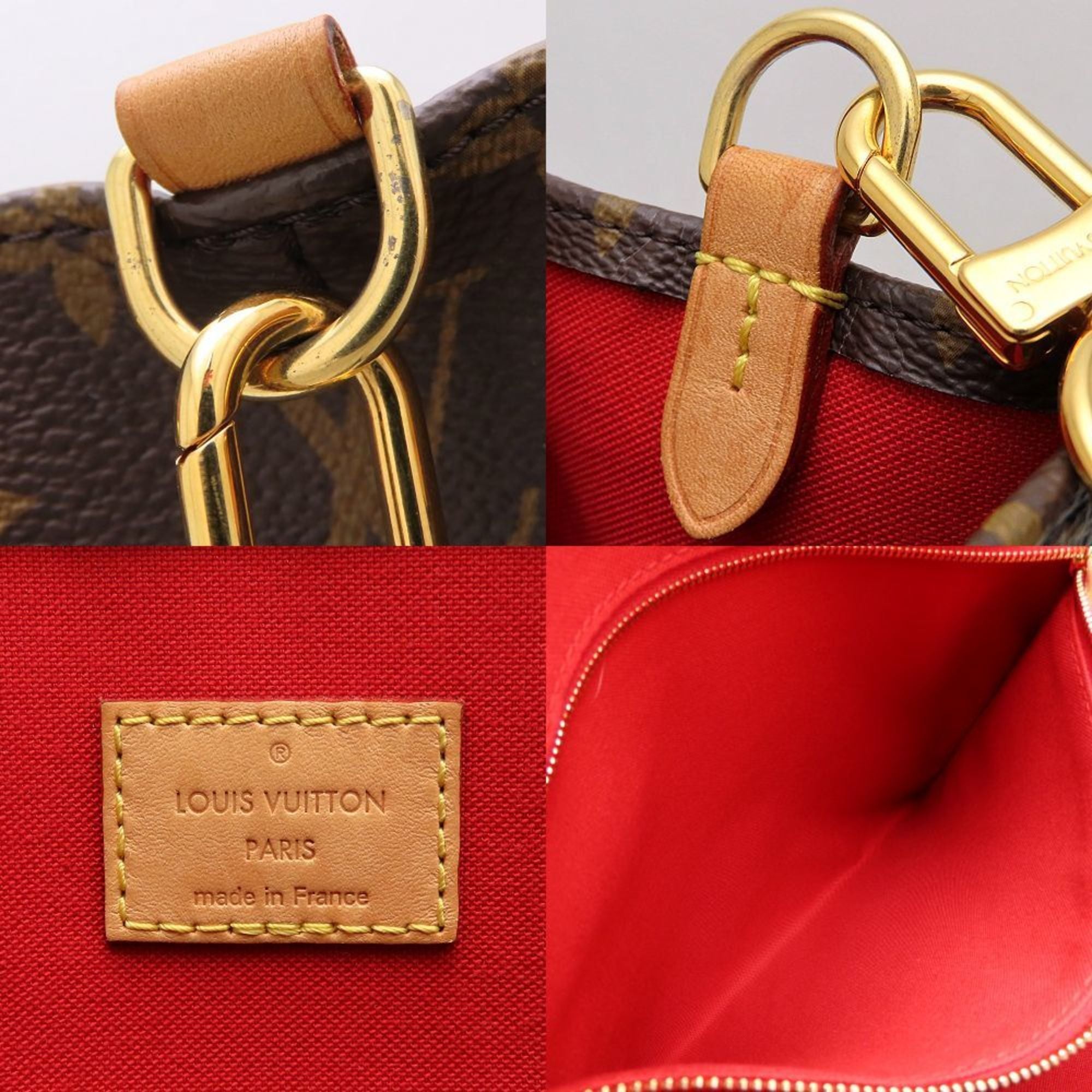 Louis Vuitton Monogram Brown Canvas Tote Bag