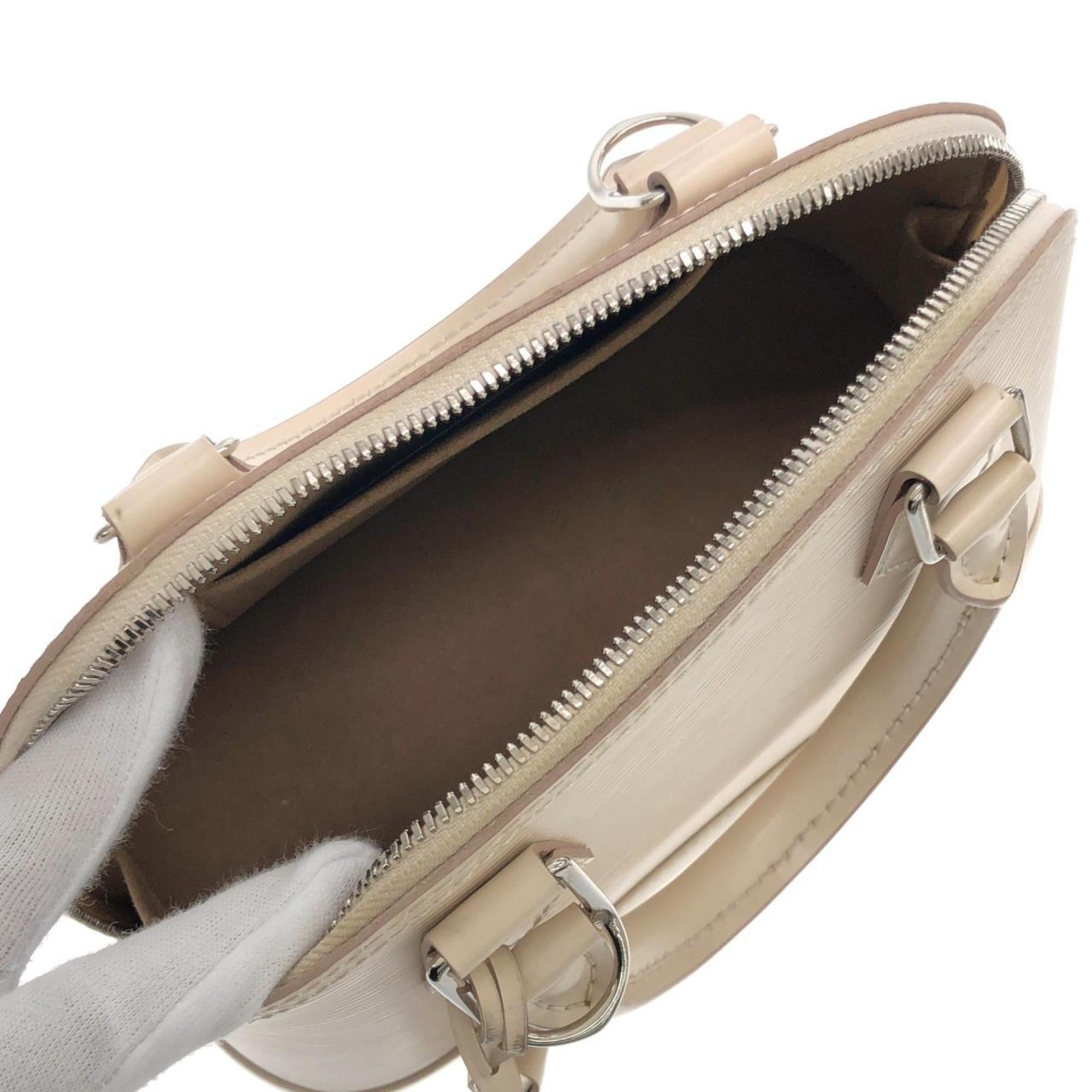 Louis Vuitton Epi Silver Leather Handbag