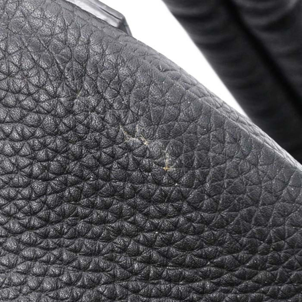 Louis Vuitton Black Leather Backpack