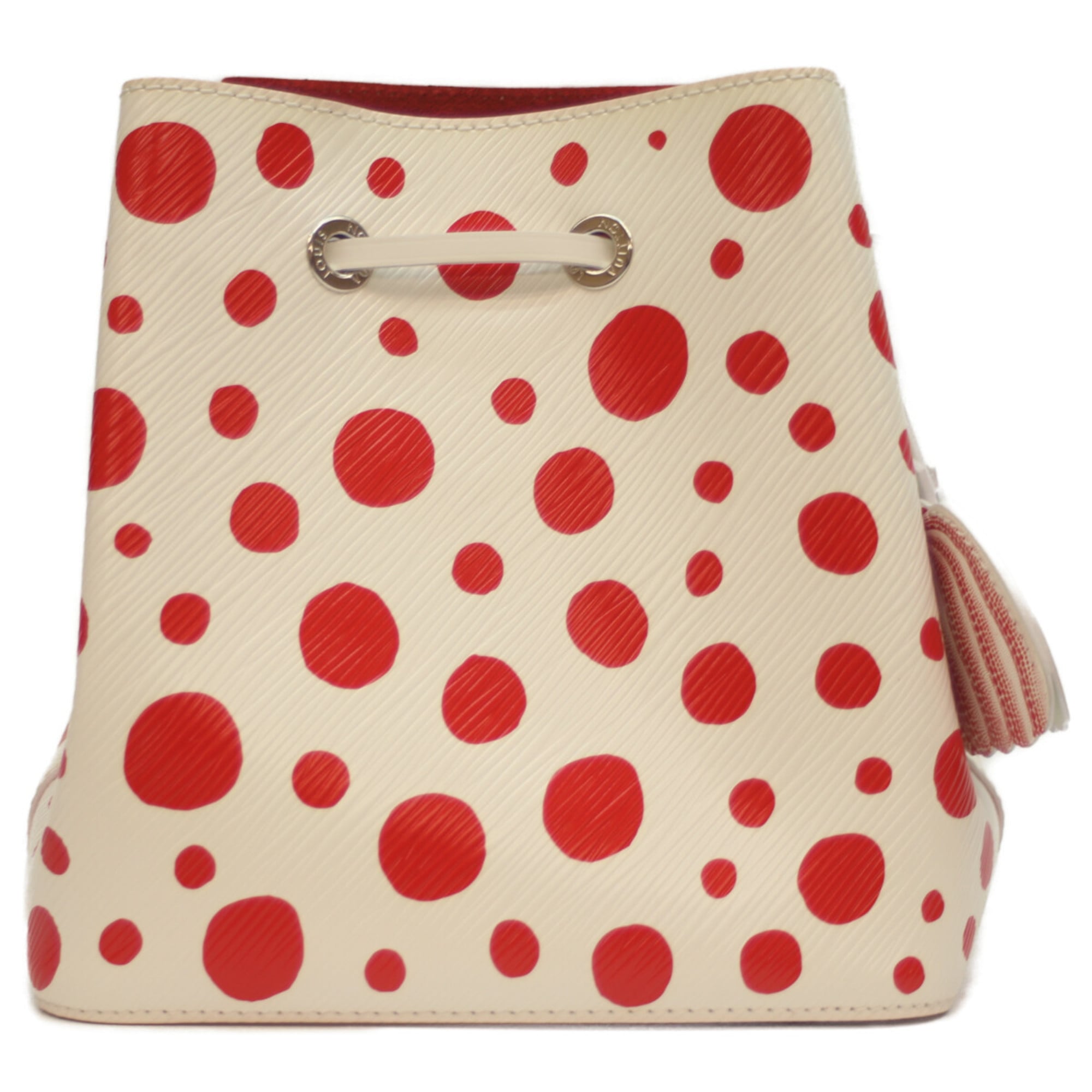 Louis Vuitton Red Color White Epi Leather Shoulder Bag