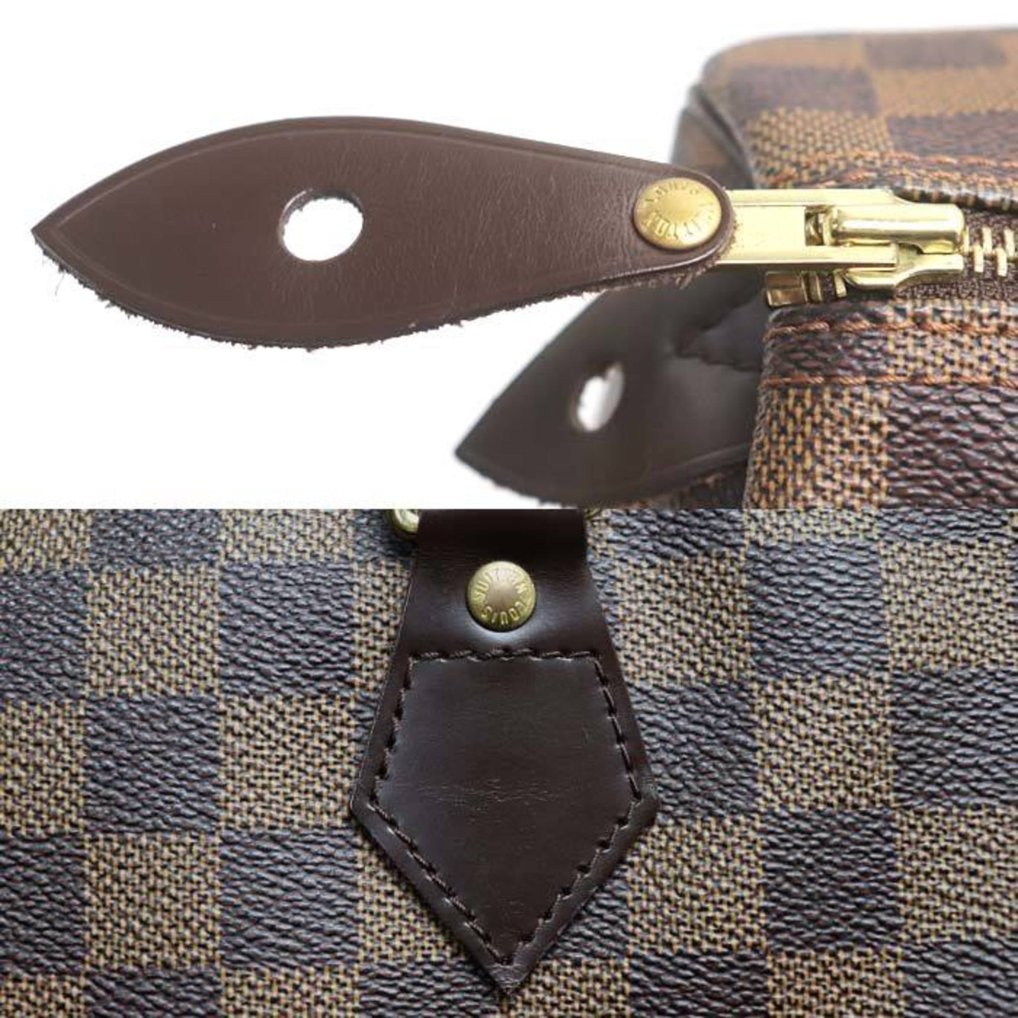 Louis Vuitton Brown Damier Canvas Damier Canvas Boston Bag