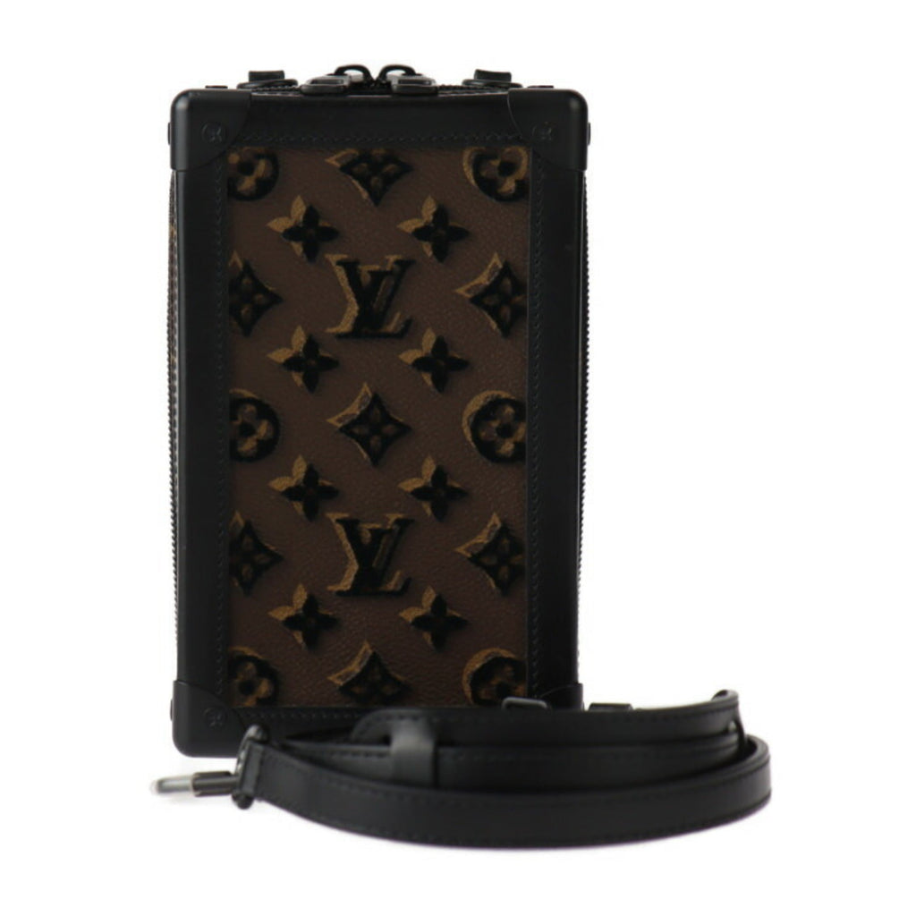 Louis Vuitton Black Brown Monogram Monogram Handbag Pochette Shoulder Bag