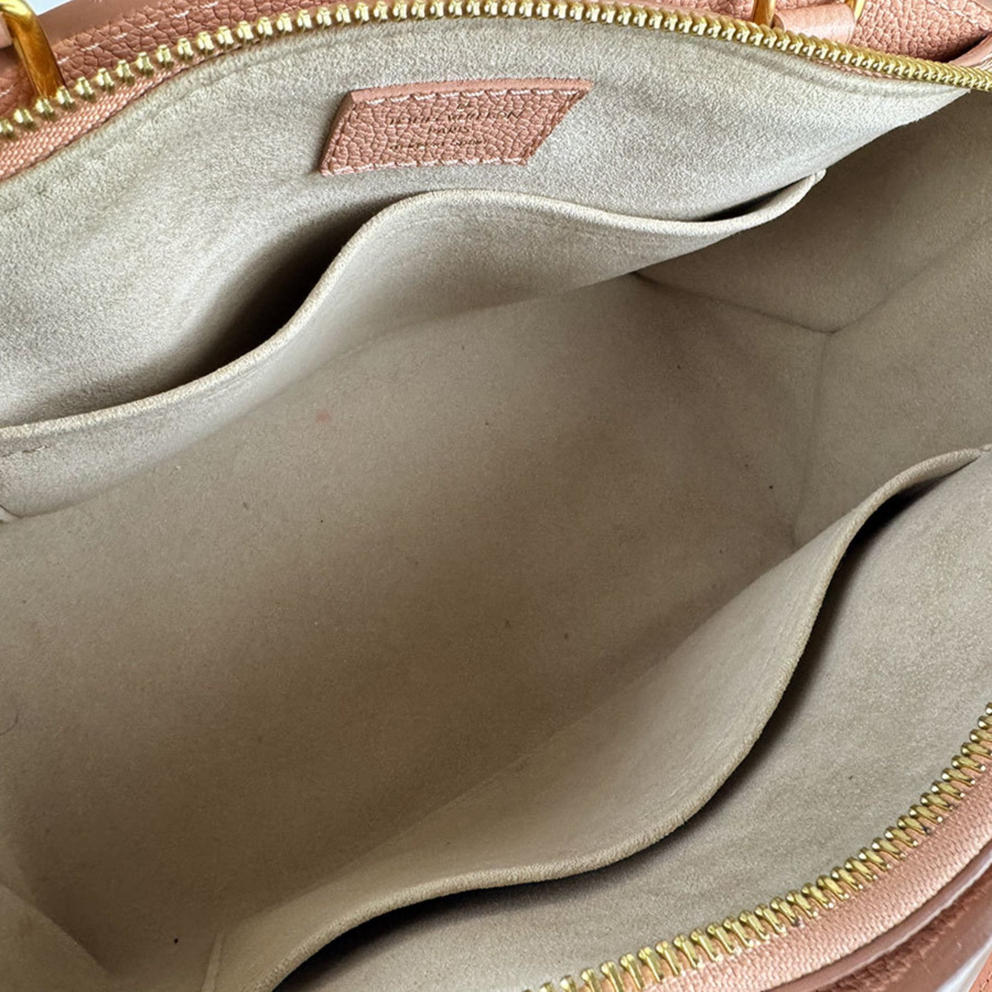 Louis Vuitton Cream Pink Monogram Empreinte Handbag Shoulder Bag