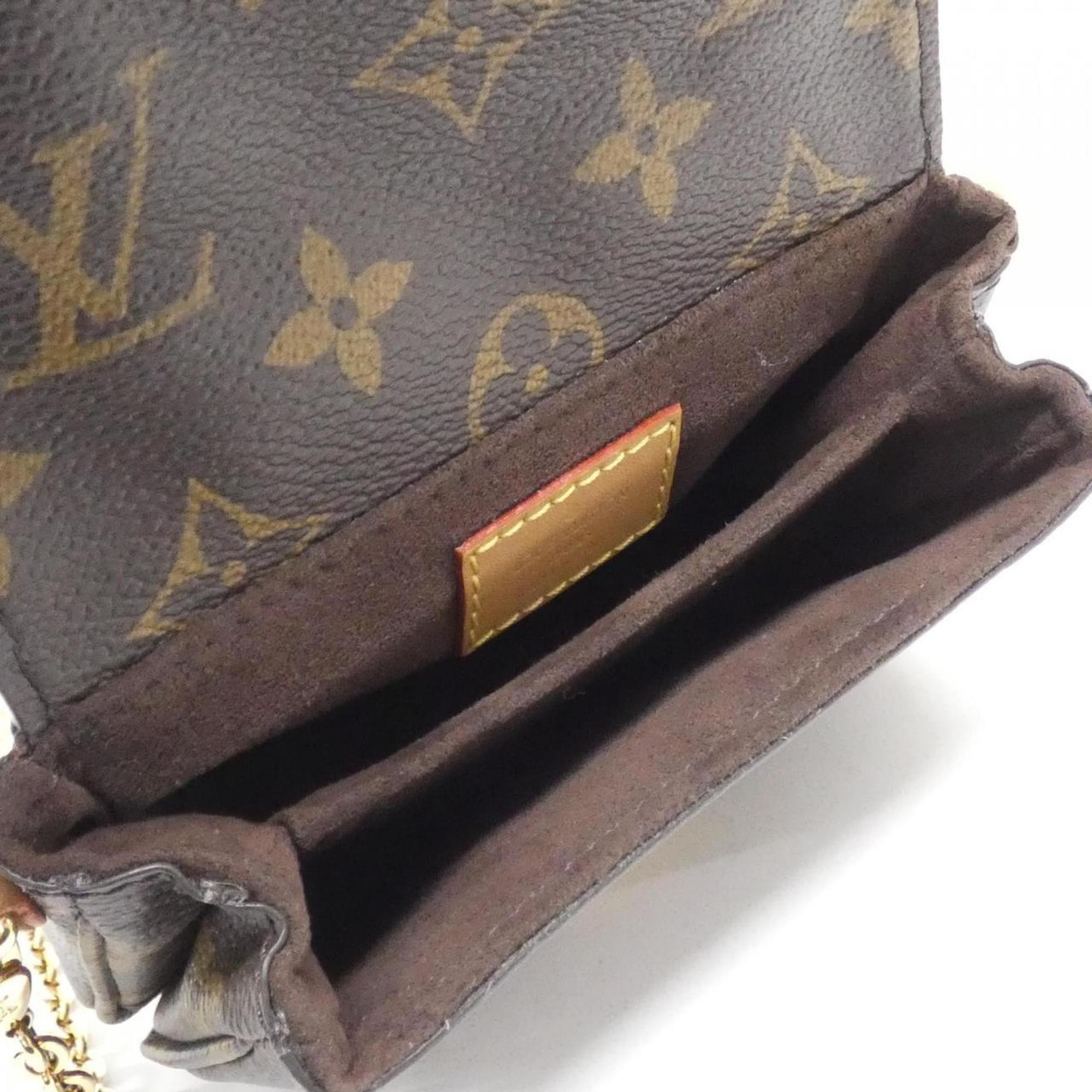 Louis Vuitton Marron Coated Canvas Shoulder Bag
