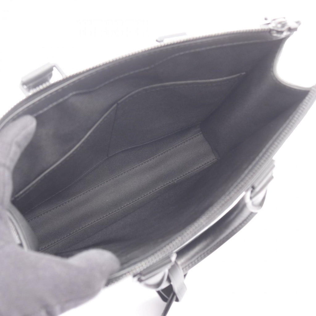 Louis Vuitton Black Noir Leather Handbag Tote Bag
