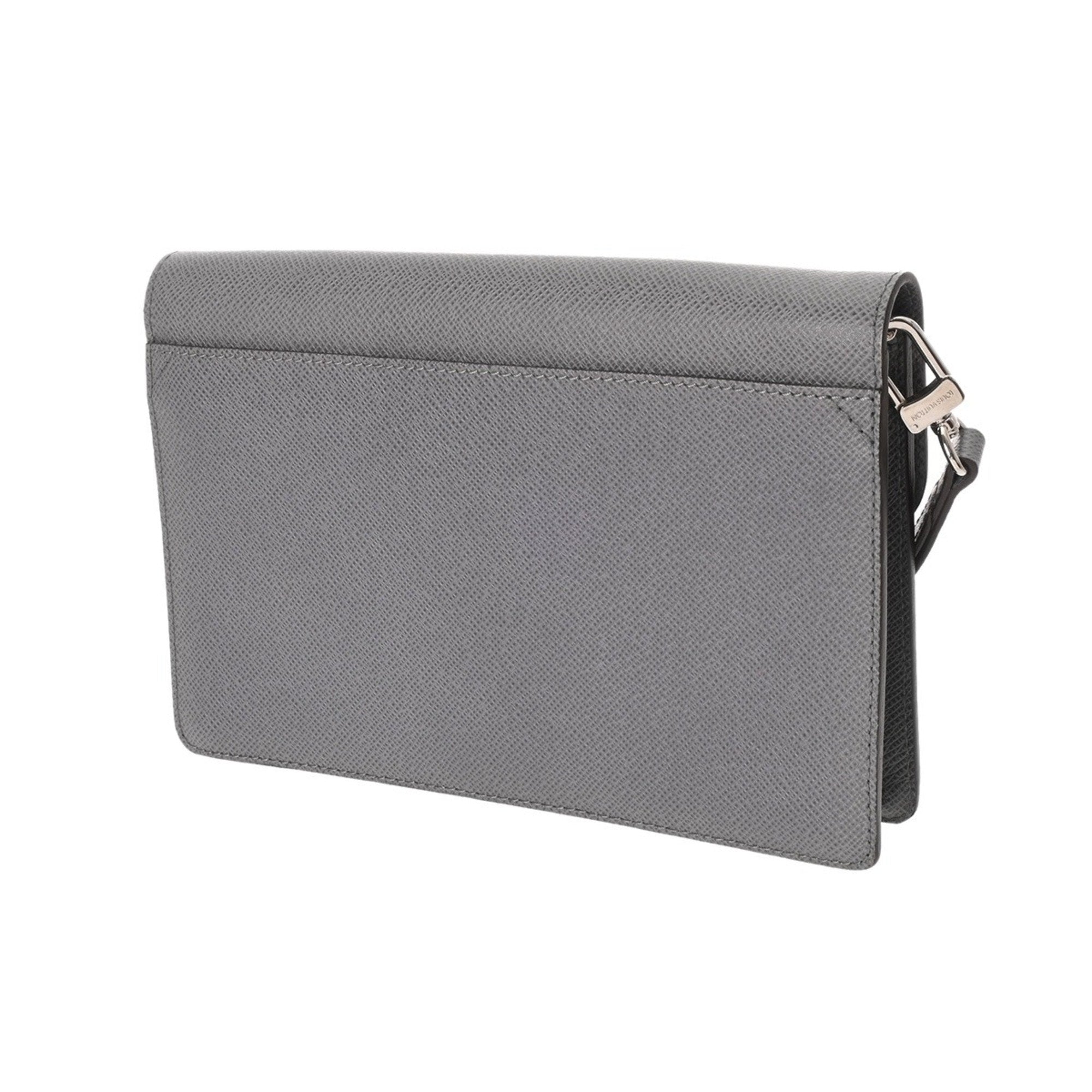 Louis Vuitton Glacier Cuir Ombre Leather Clutch Bag