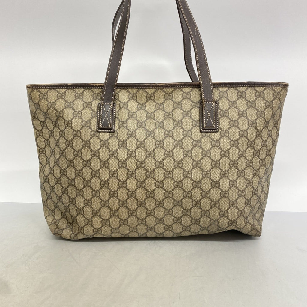 Gucci Beige Brown Pvc Tote Bag (Pre-Owned)