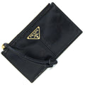 Prada Black Leather Card Wallet