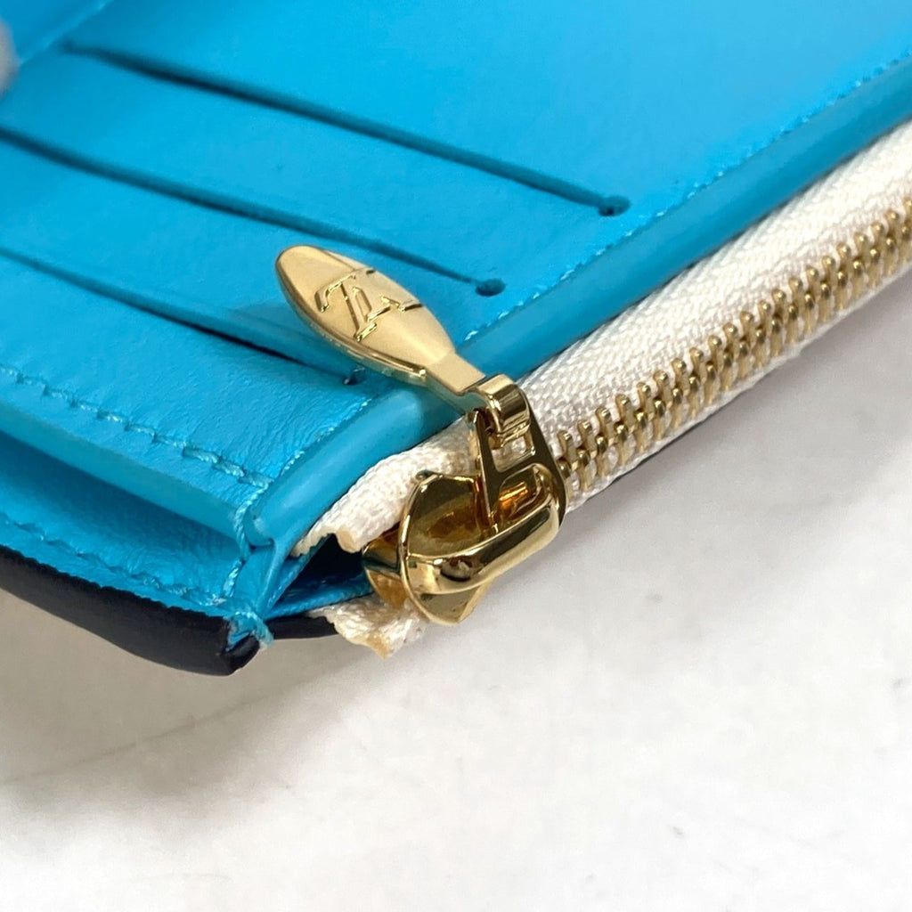 Louis Vuitton White Leather Wallet (Tri-Fold)