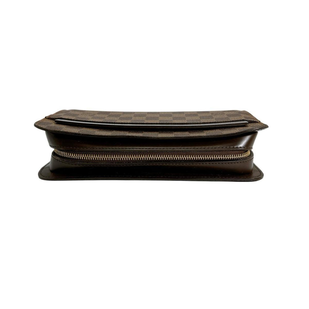 Louis Vuitton Brown Damier Canvas Clutch Bag