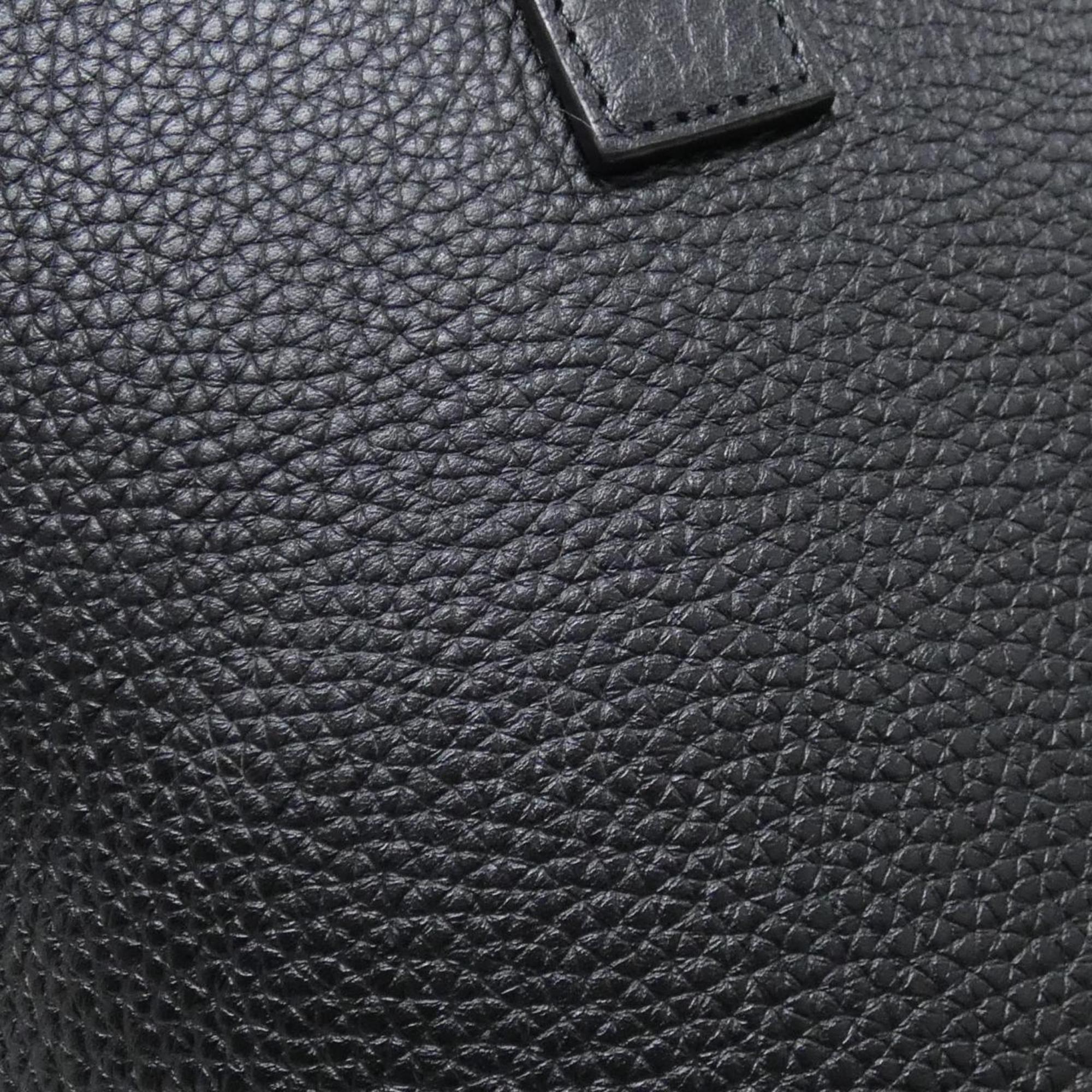 Louis Vuitton Black Leather Shoulder Bag