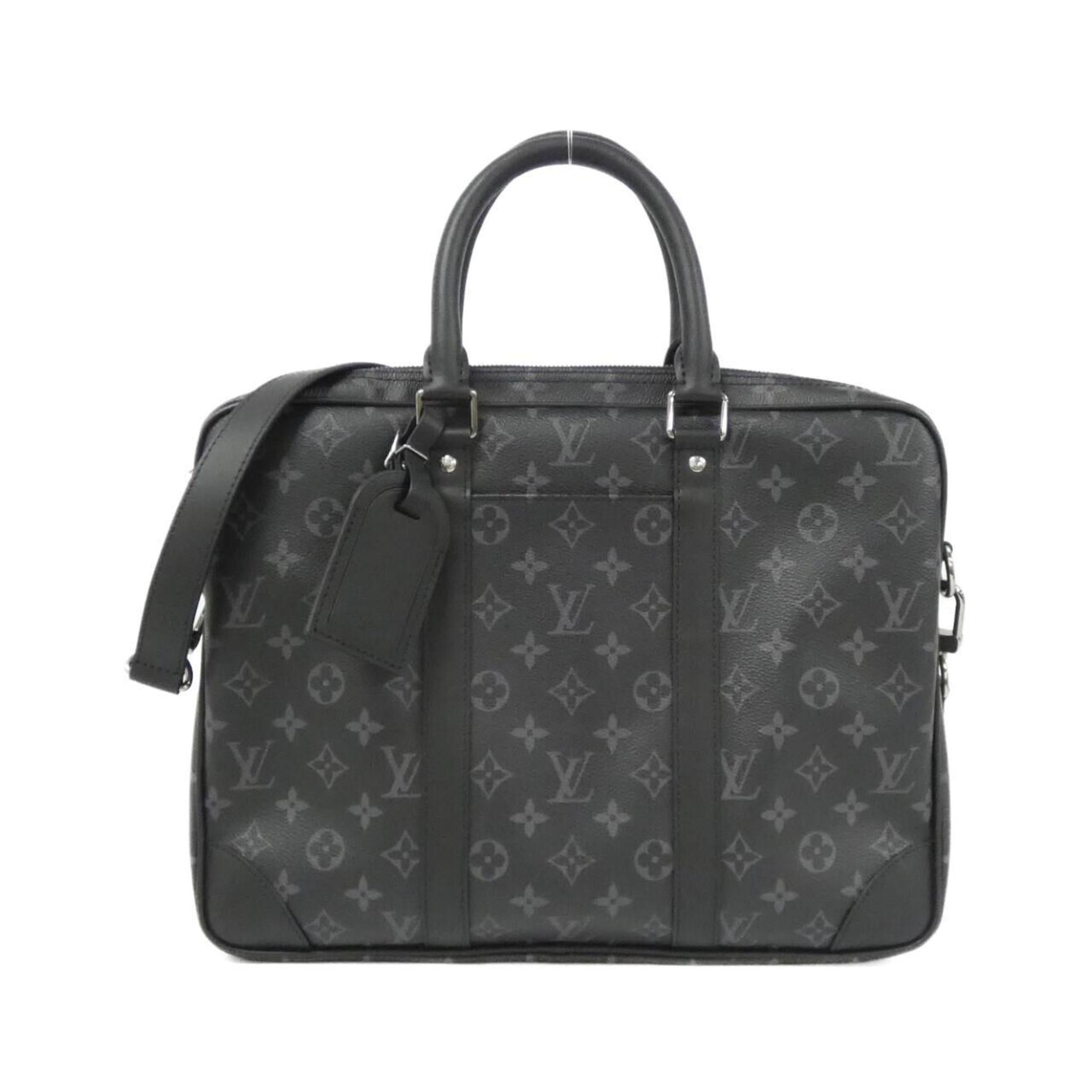 Louis Vuitton Black Coated Canvas Handbag