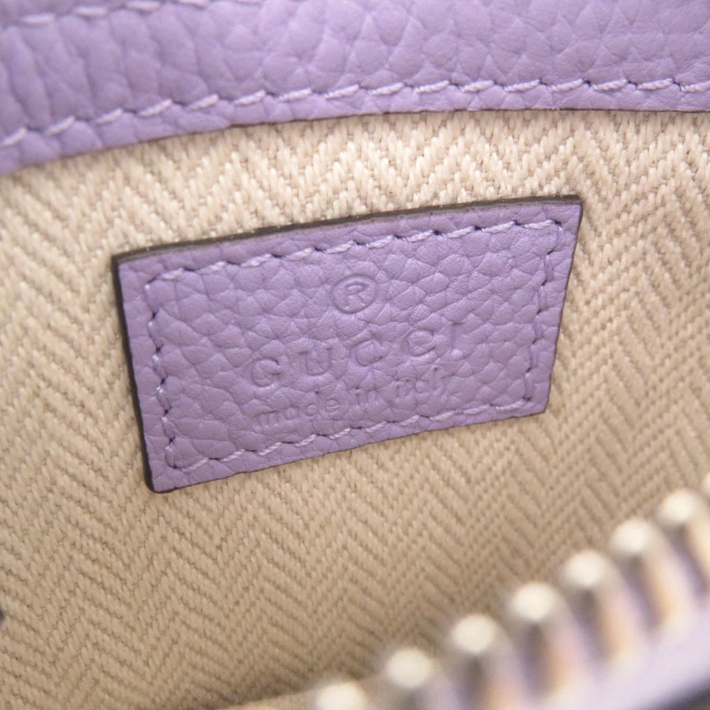 Gucci Purple Leather Shoulder Bag (Pre-Owned)