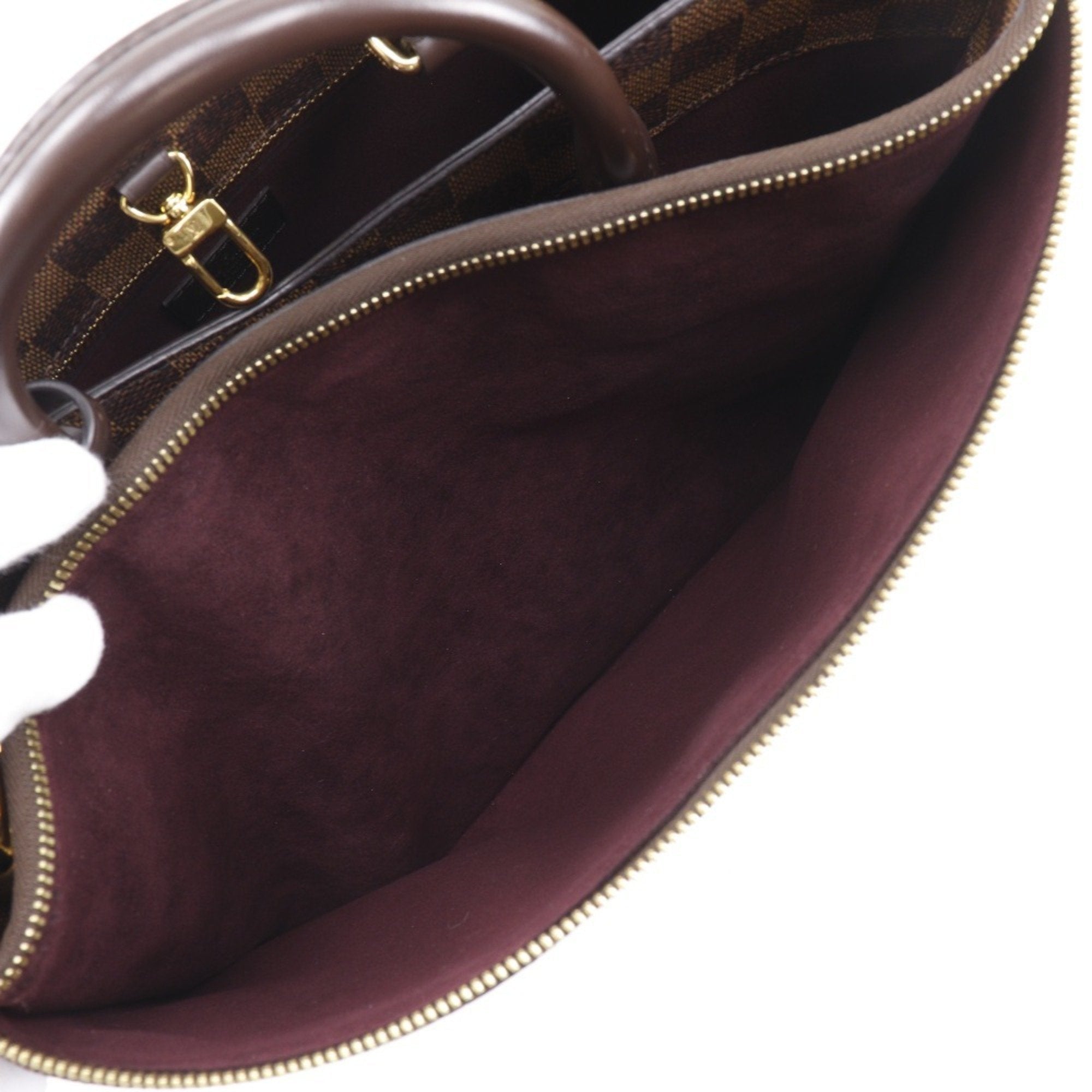 Louis Vuitton Brown Damier Canvas Handbag