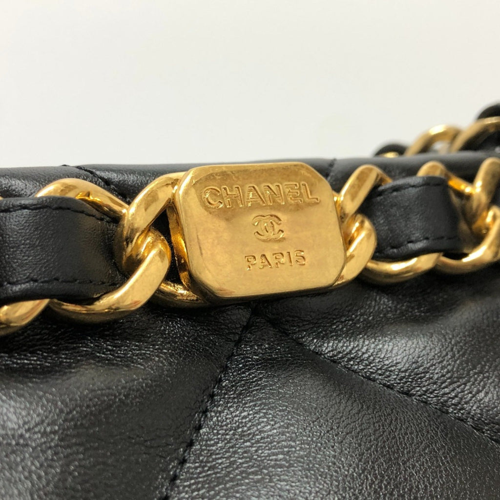 Chanel Black Leather Shoulder Bag