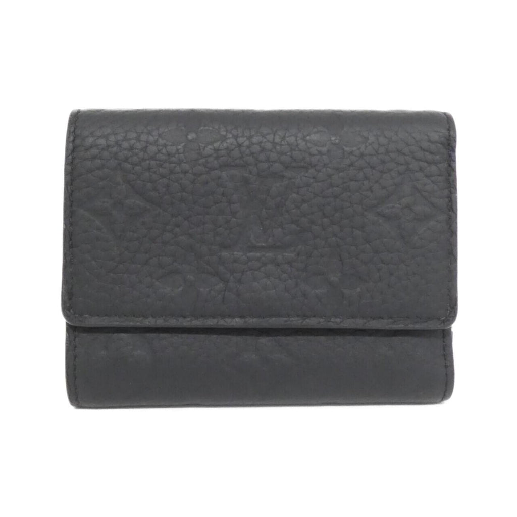 Louis Vuitton Black Leather Wallet (Tri-Fold)