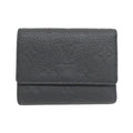 Louis Vuitton Black Leather Wallet (Tri-Fold)