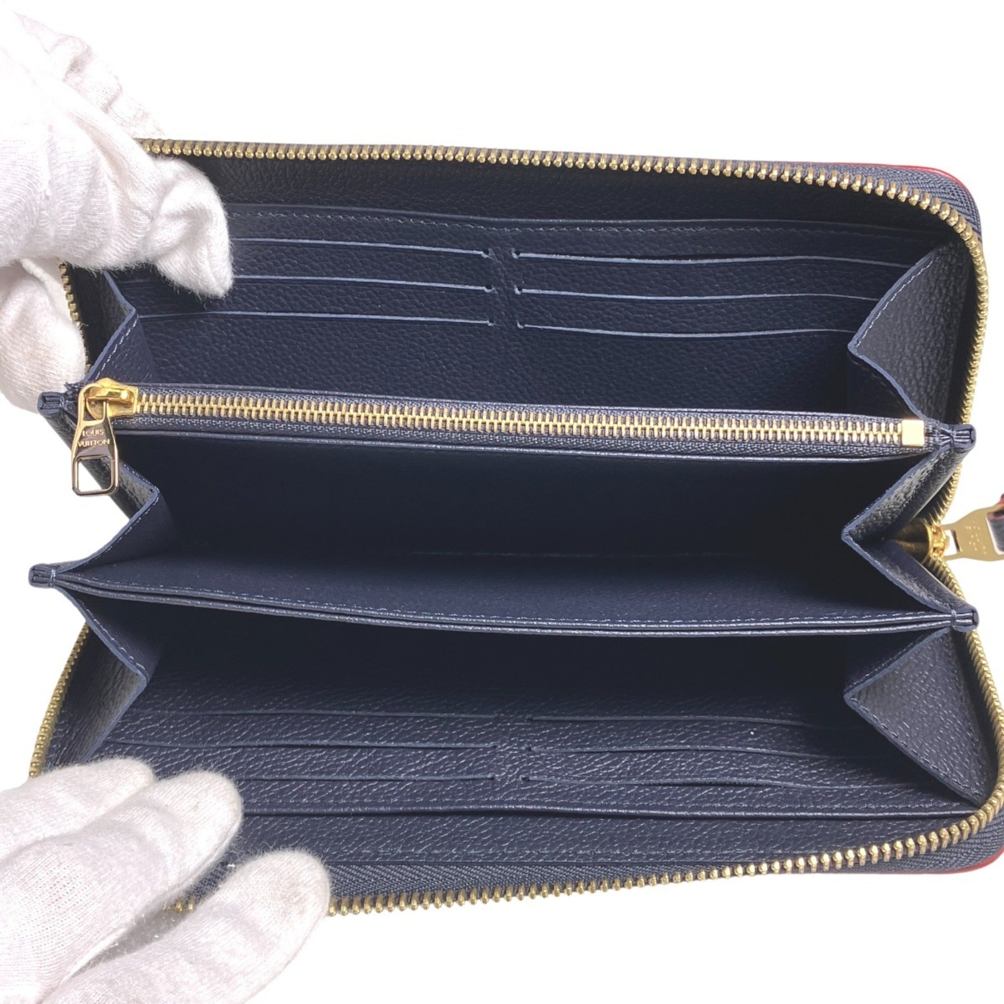 Louis Vuitton Marine Rouge Monogram Empreinte Long Wallet