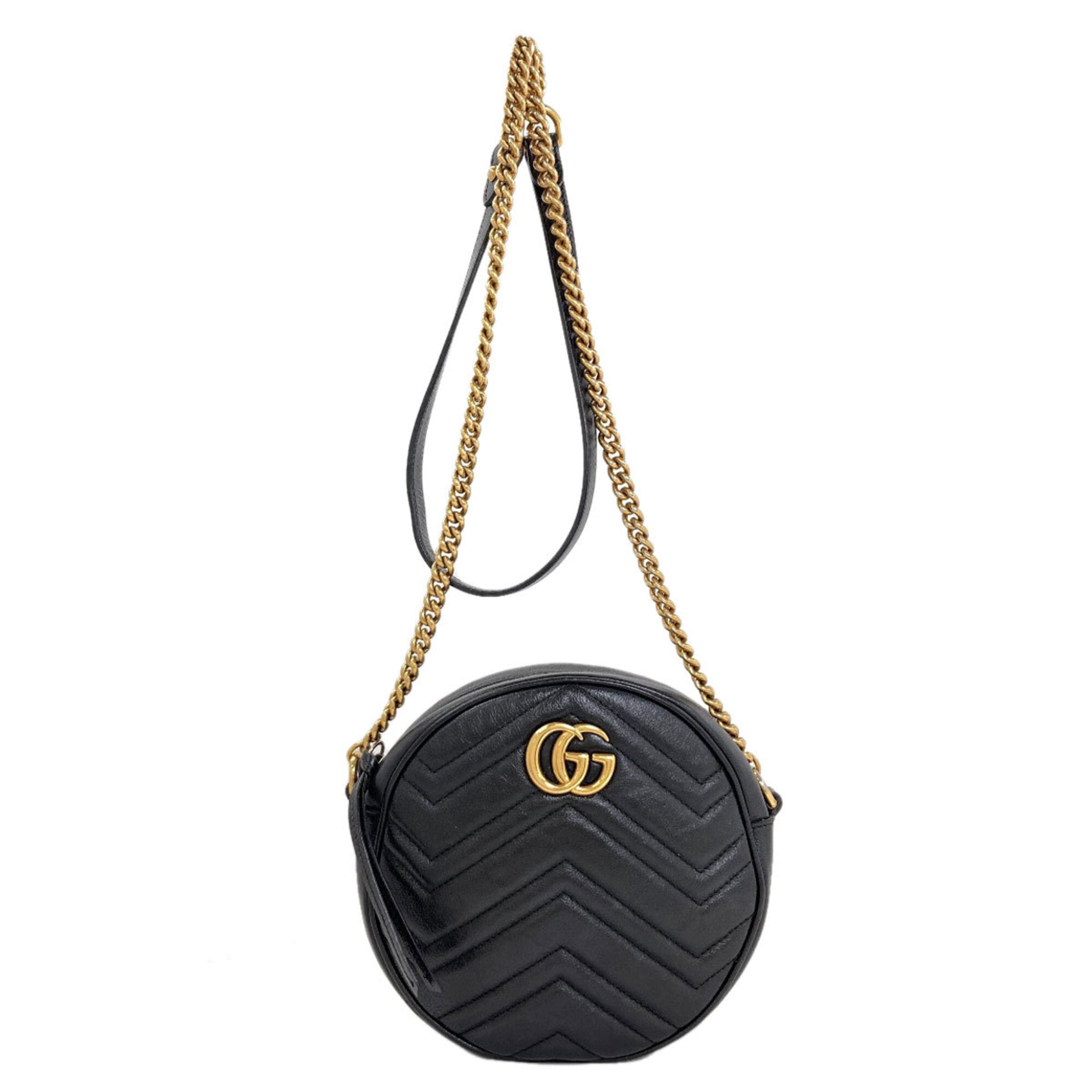 Gucci Black Leather Shoulder Bag (Pre-Owned)