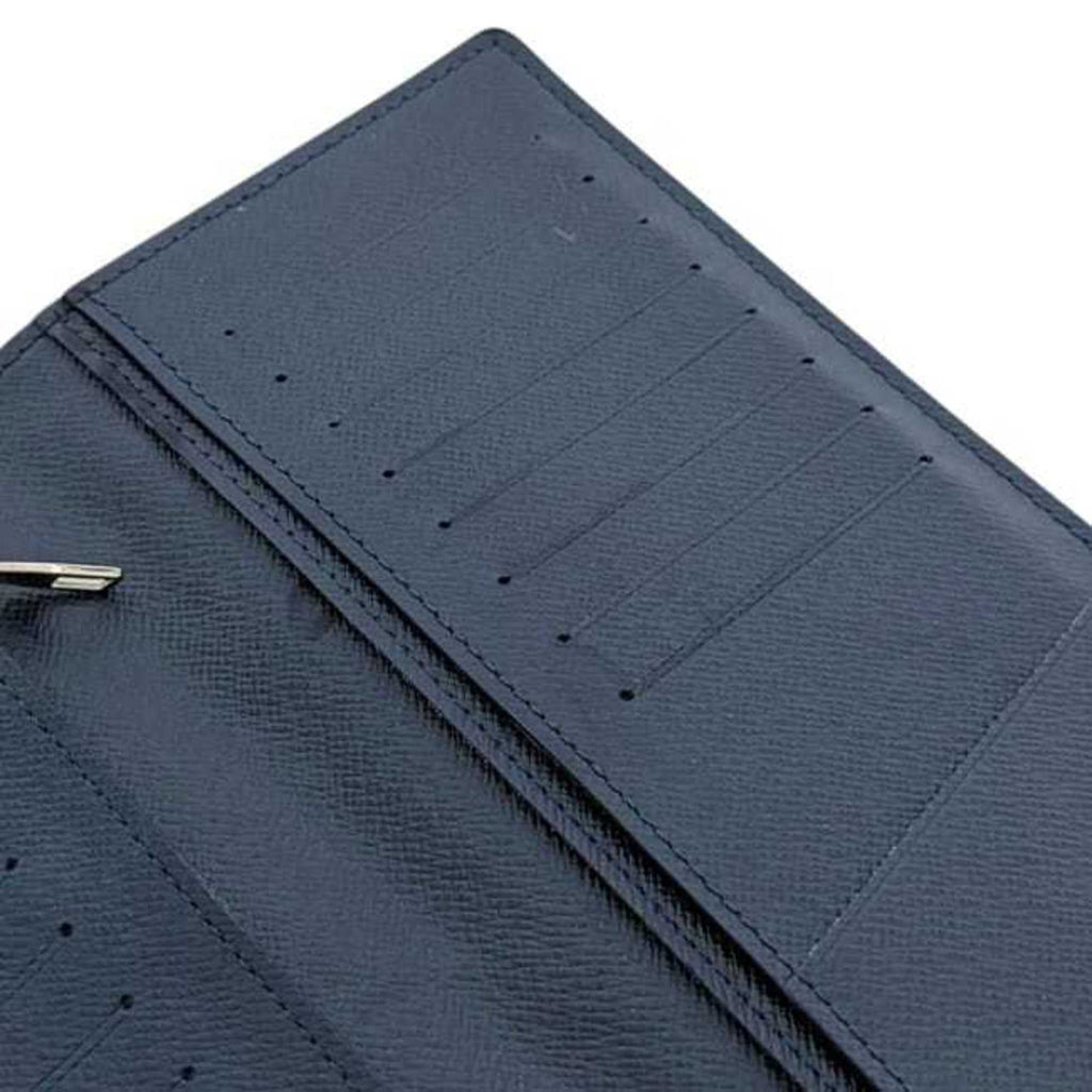 Louis Vuitton Navy Taiga Leather Long Wallet
