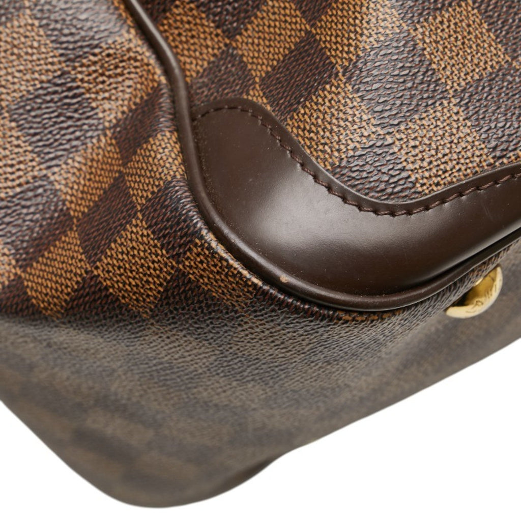 Louis Vuitton Damier Brown Pvc Leather Handbag