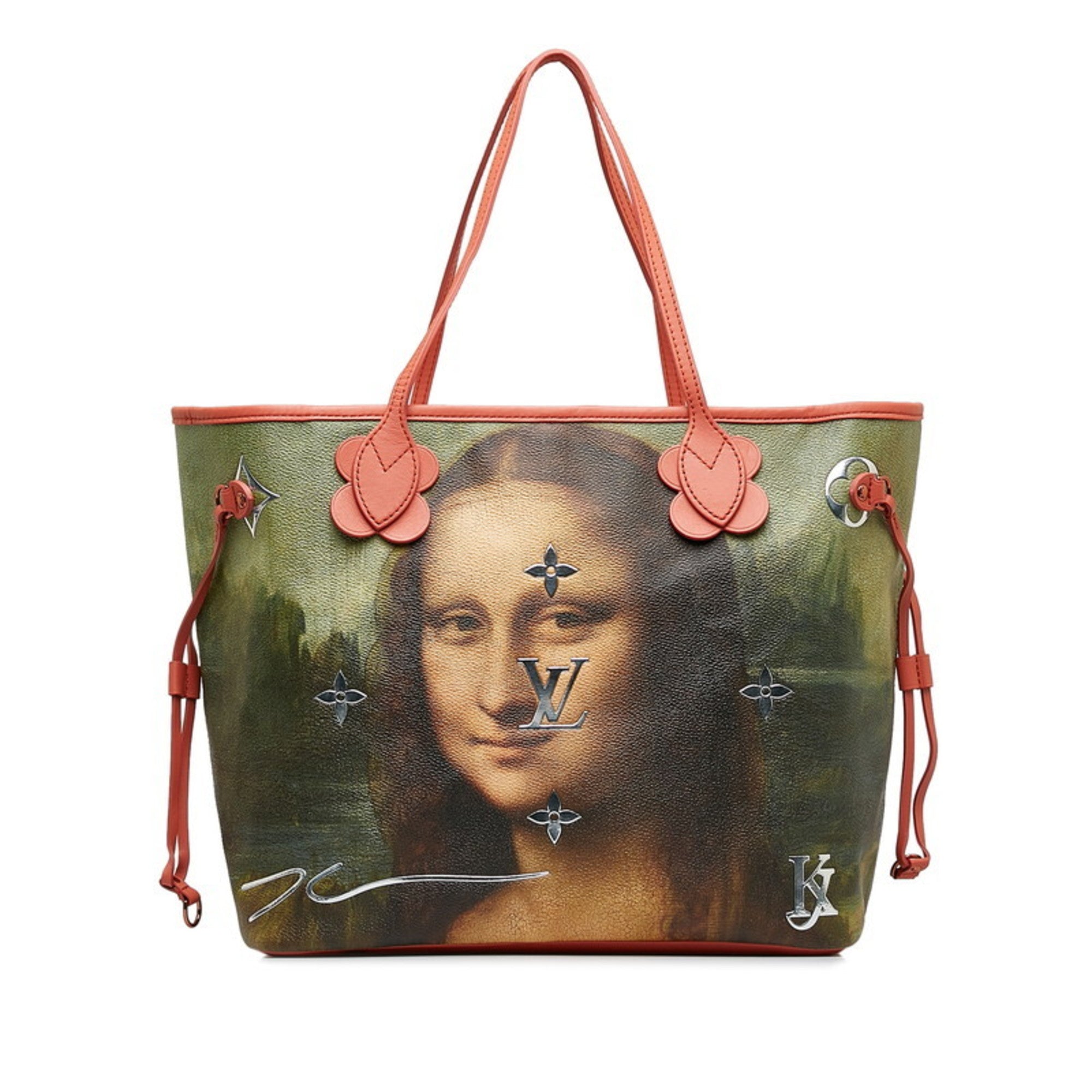 Louis Vuitton Masters Collection Multi-Color Pink Poppy Petal Pvc Leather Tote Bag