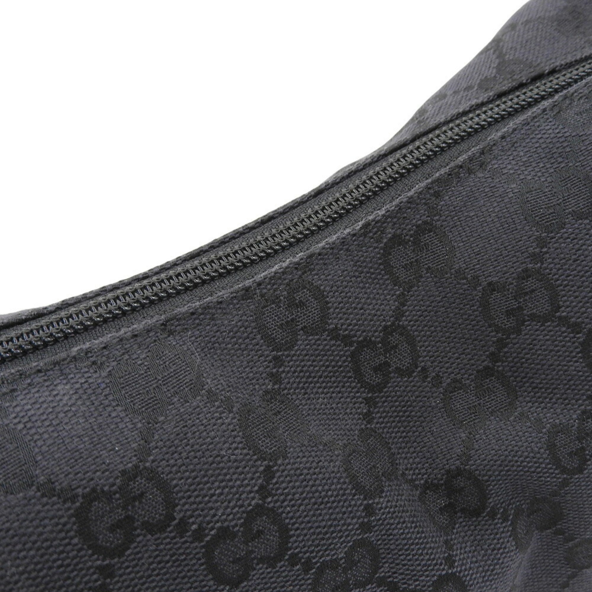 Gucci Black Gg Canvas Shoulder Bag (Pre-Owned)